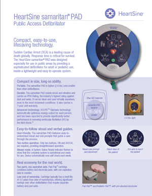 Heartsine samaritan PAD brochure